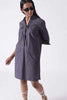 LILLE Grey Midi Shirt Dress Mala Singh
