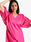 LIZ Fuchsia Knee Length Dress Mala Singh
