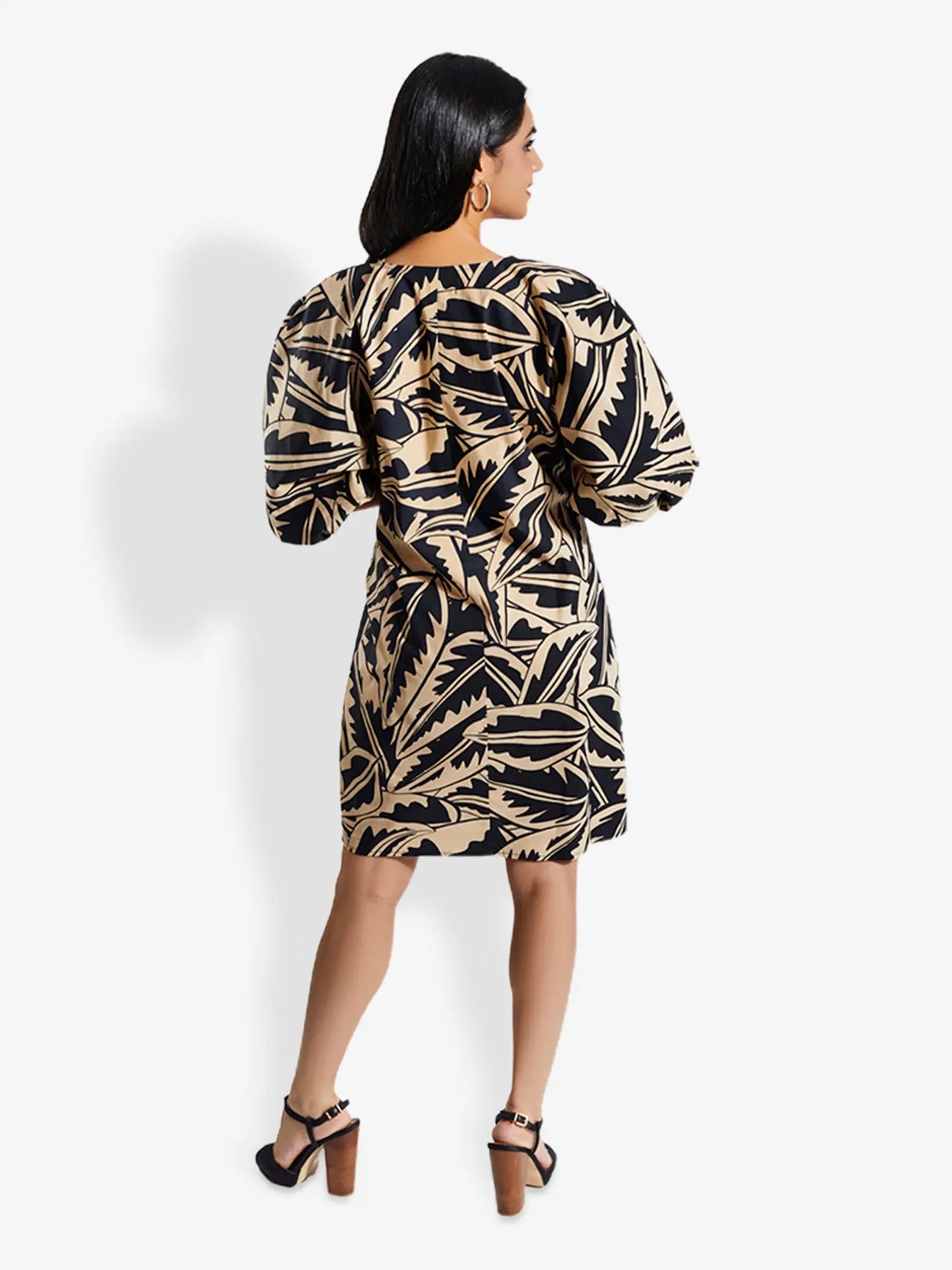 LIZ Night Safari Print Knee Length Dress Mala Singh