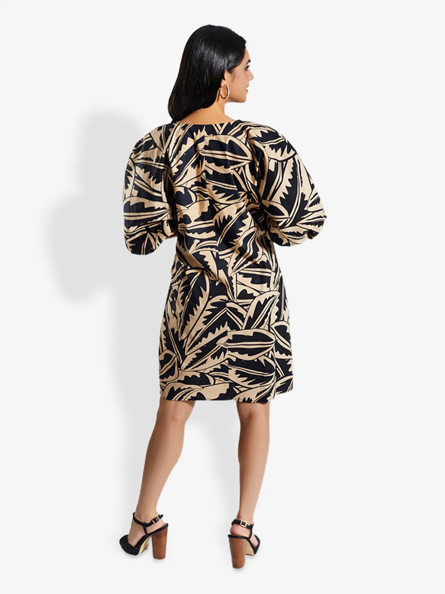 LIZ Night Safari Print Knee Length Dress Mala Singh