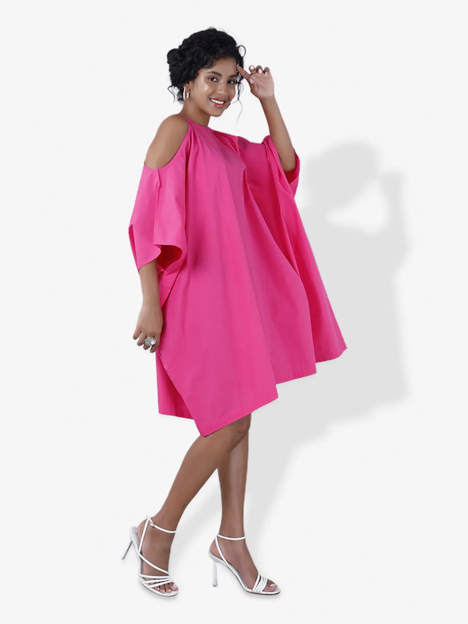 LOLA Fuchsia Shift Dress Mala Singh