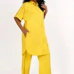 CUBA Yellow Co-Ord Set Mala Singh
