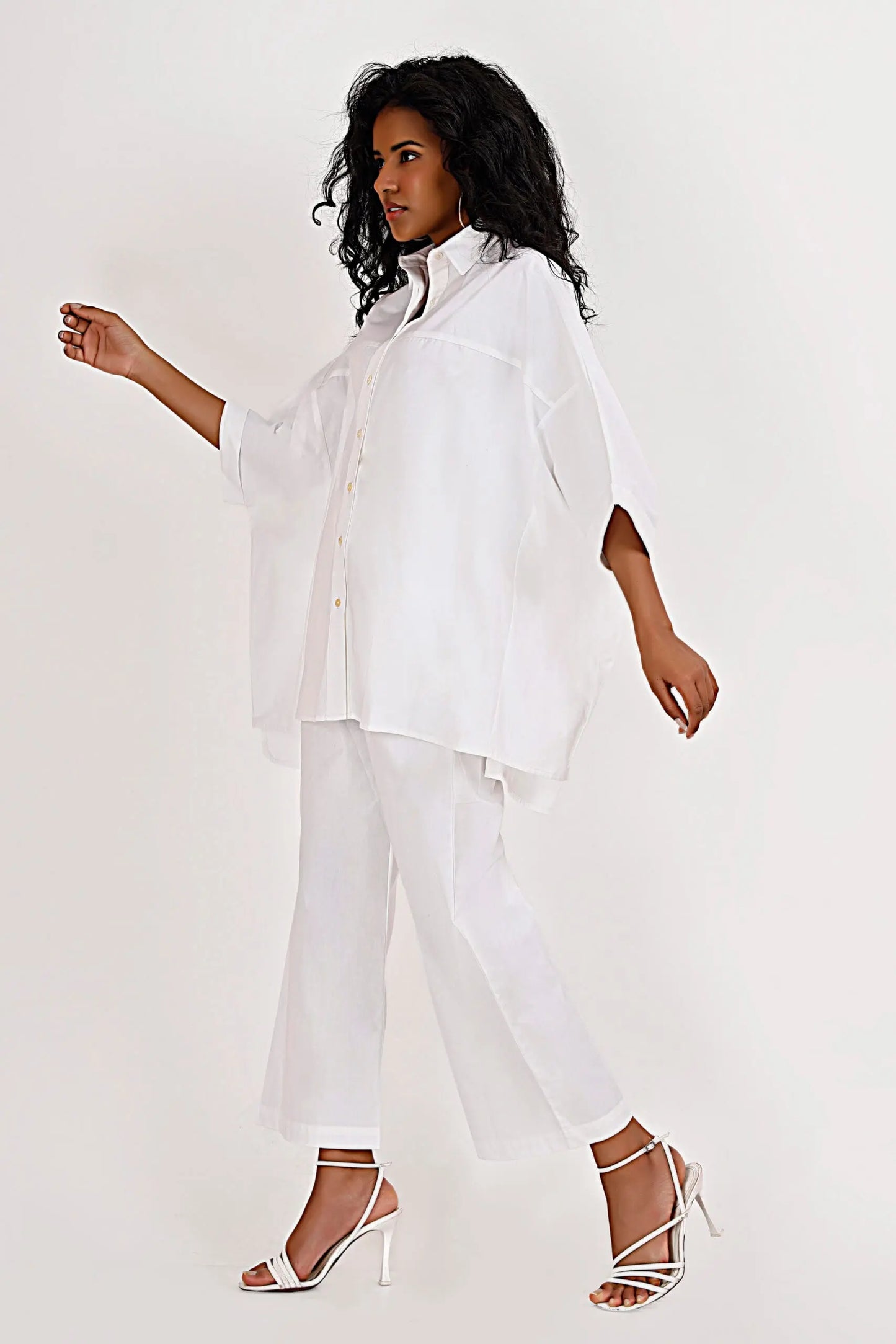 KELLY White Co-Ord Set Mala Singh