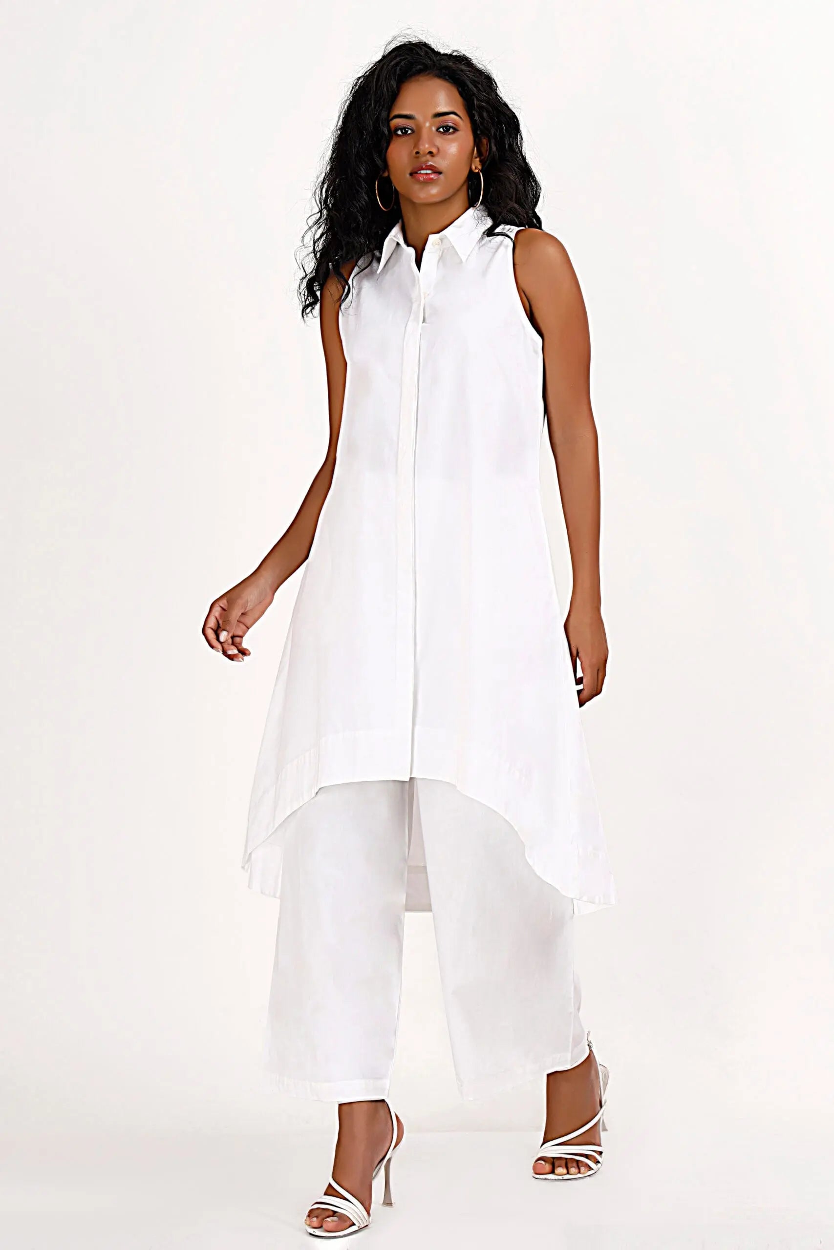 EVA White Co-Ord Set Mala Singh