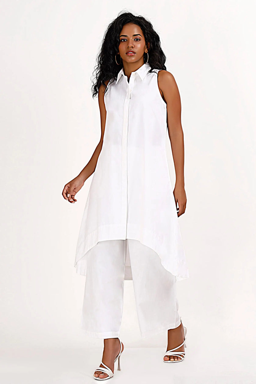 EVA White Co-Ord Set Mala Singh