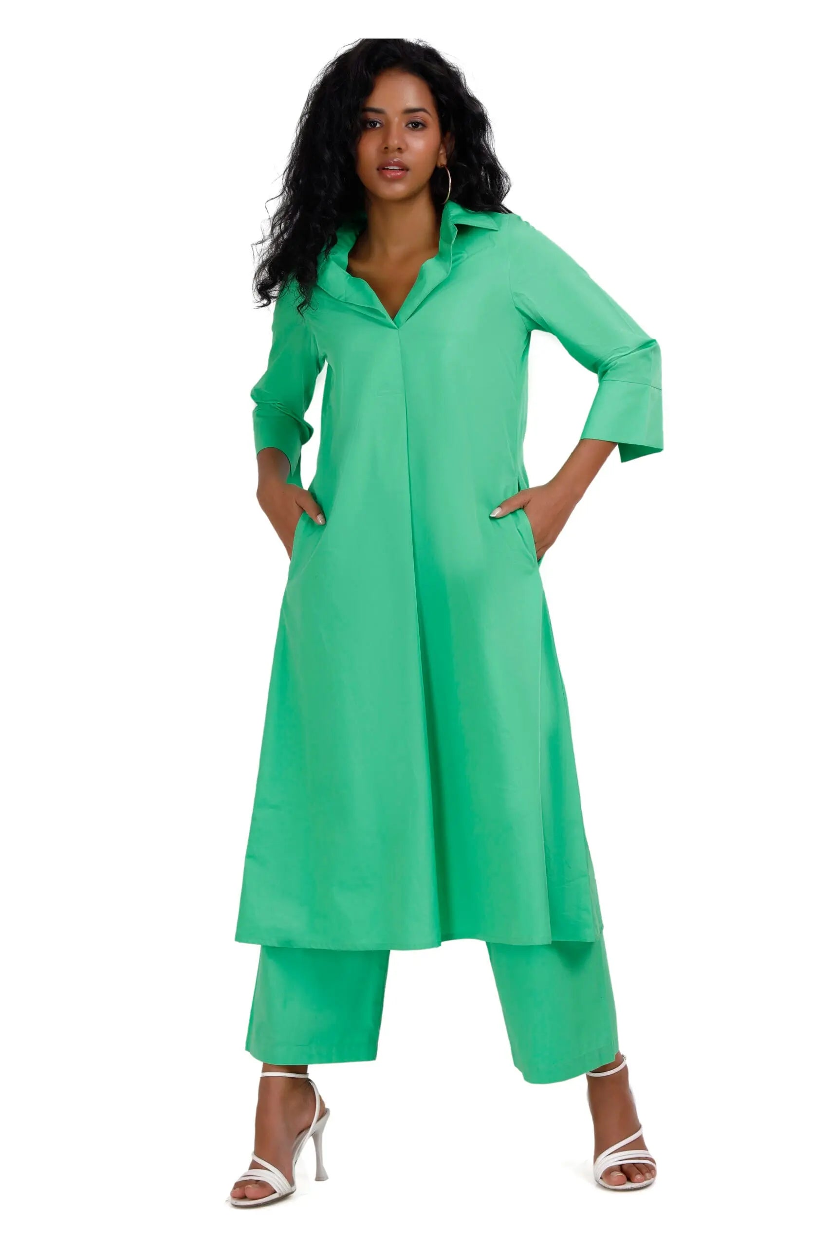 MIDDLETON Apple Green Co-Ord Set Mala Singh