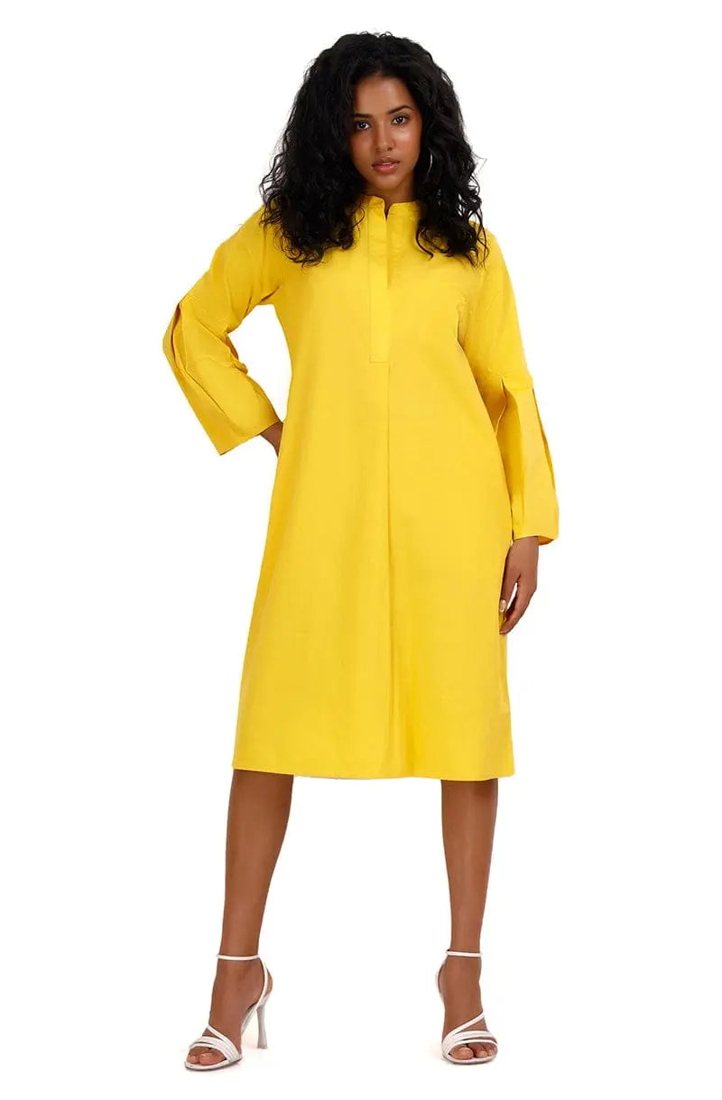 Portia Sunshine Yellow  Dress Mala Singh