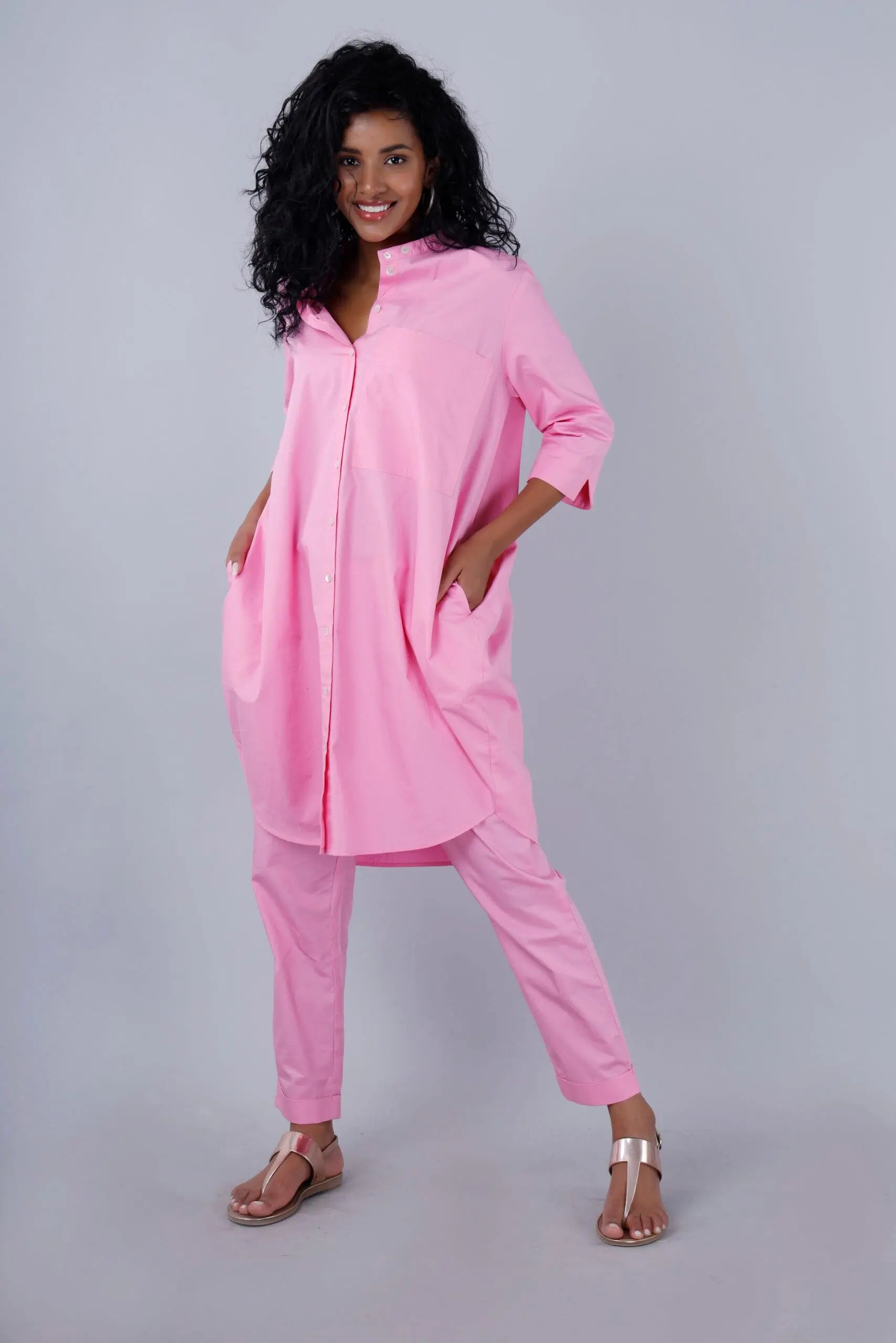 MALIBU Pink Co-Ord Set Mala Singh