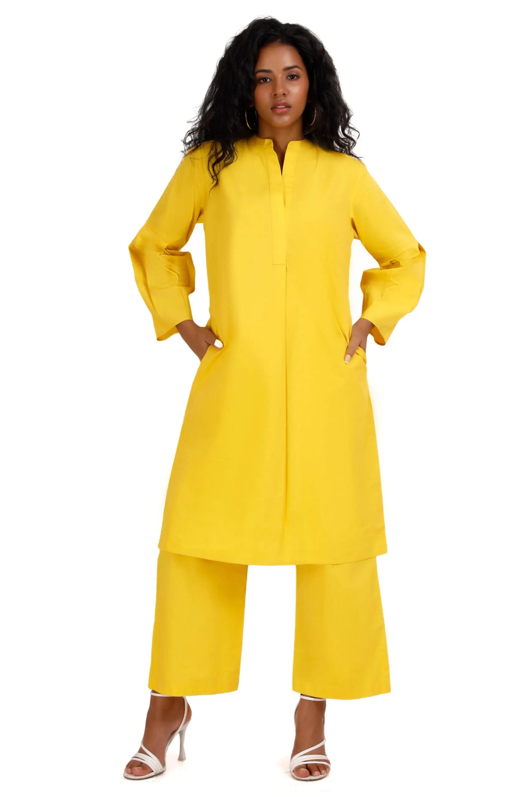 PORTIA Yellow Co-Ord Set Mala Singh