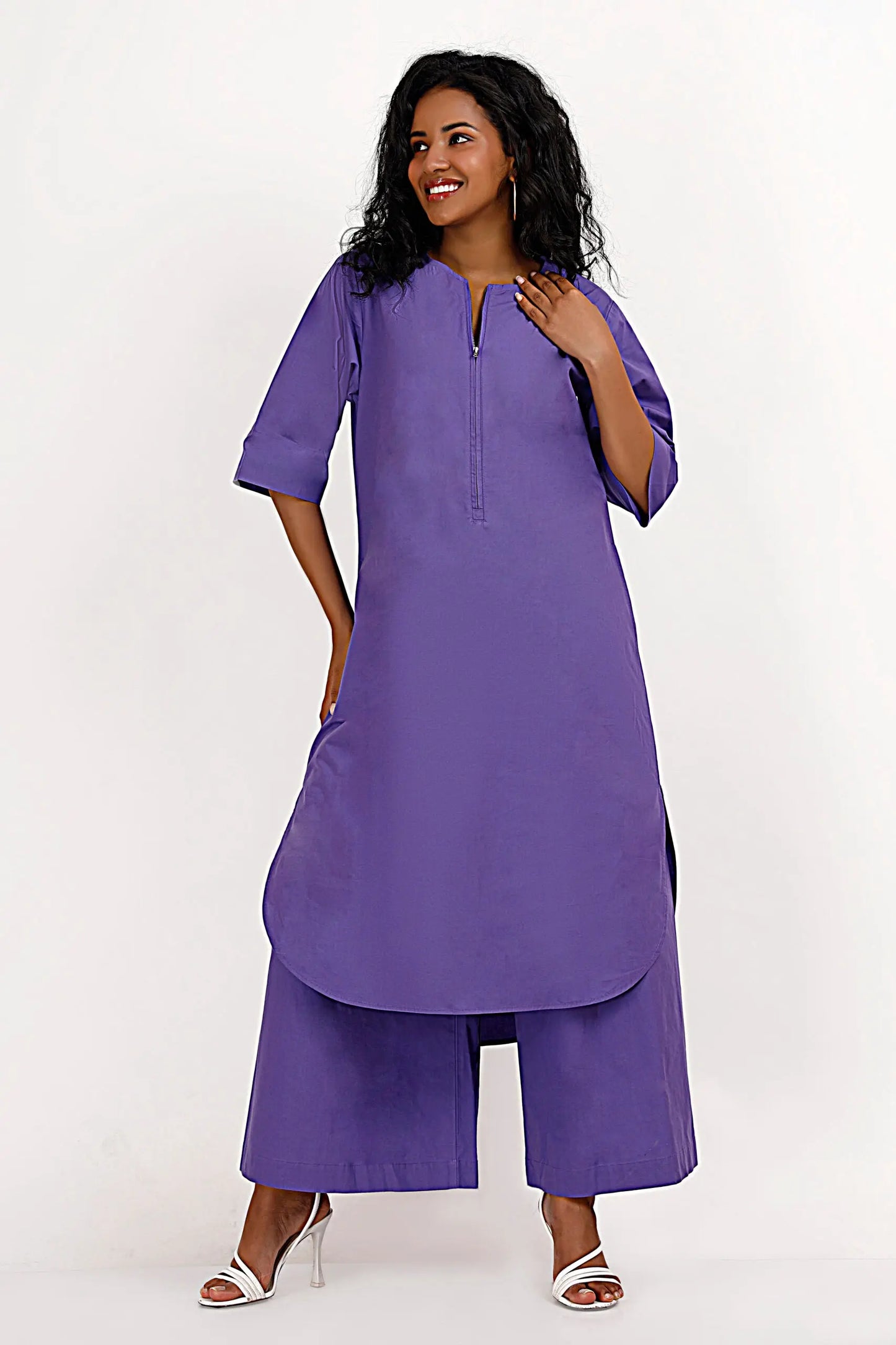 ZOYA Purple Co-Ord Set Mala Singh
