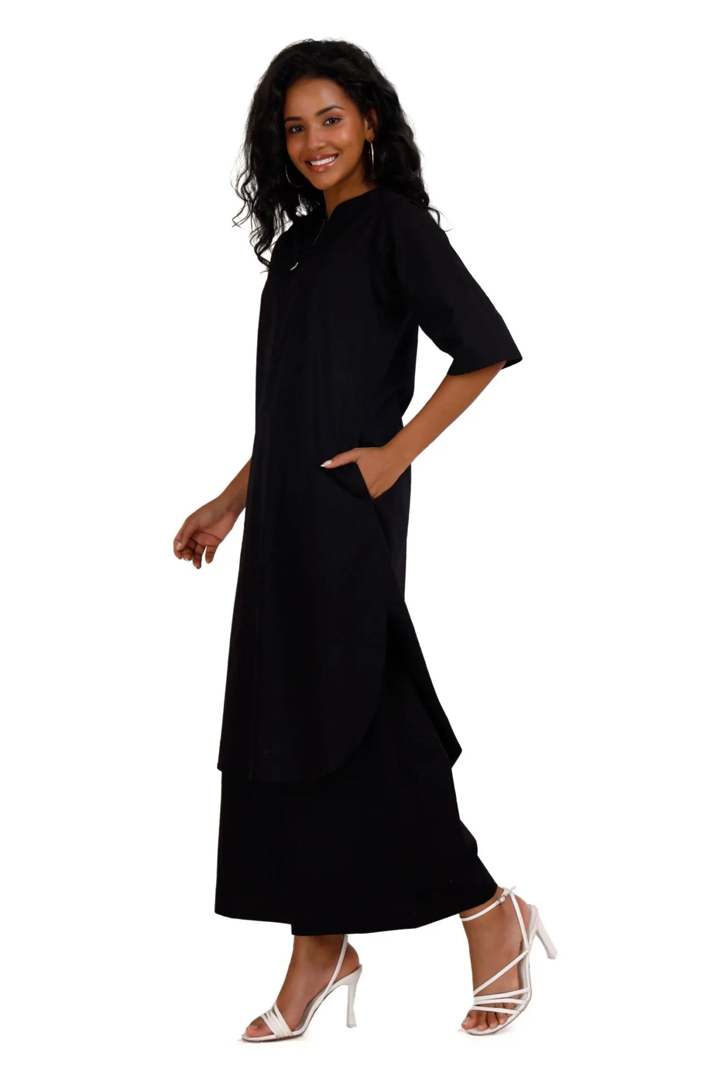 ZOYA Black Co-Ord Set Mala Singh