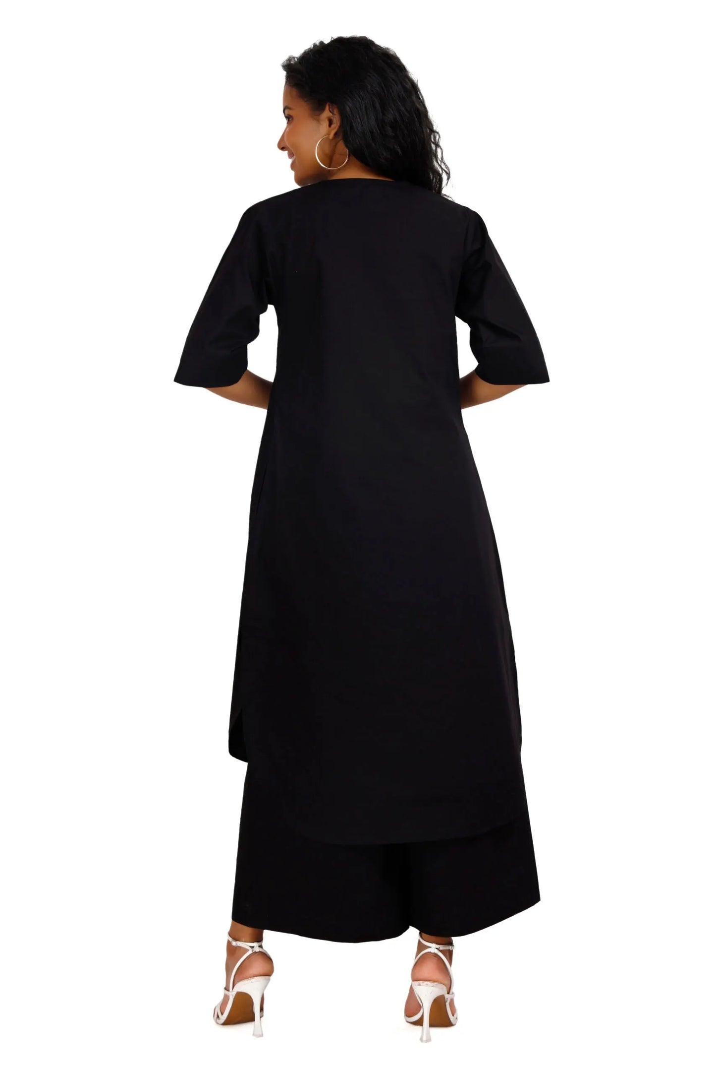 ZOYA Black Co-Ord Set Mala Singh