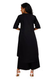 ZOYA Black Co-Ord Set Mala Singh