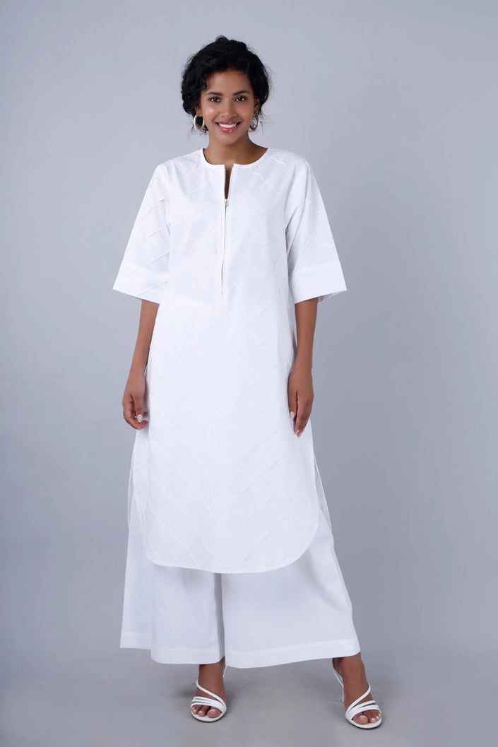 ZOYA  Pintuck Co-Ord Set Mala Singh