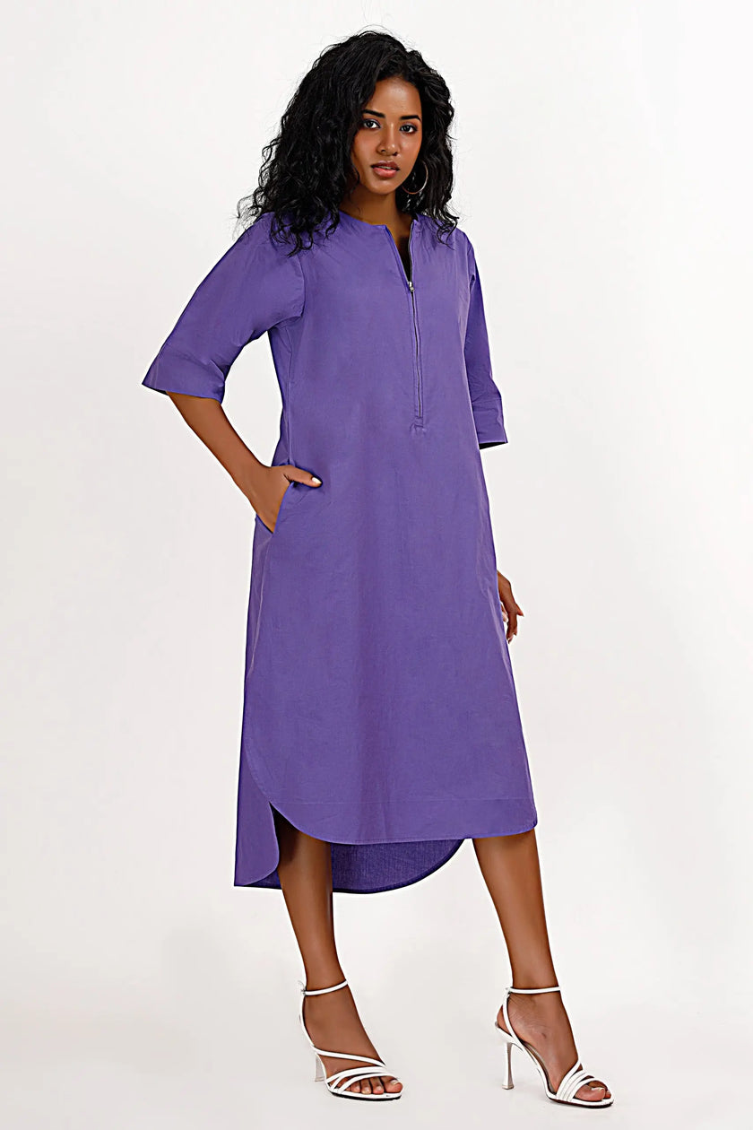 ZOYA Purple Dress Mala Singh