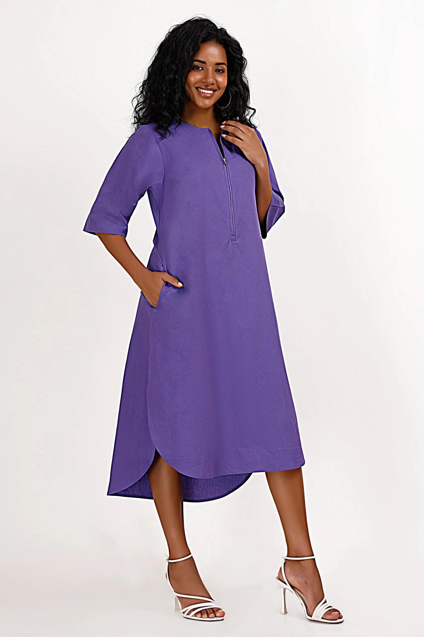 ZOYA Purple Dress Mala Singh