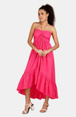 Verano Fuchsia Knee Length Dress Mala Singh