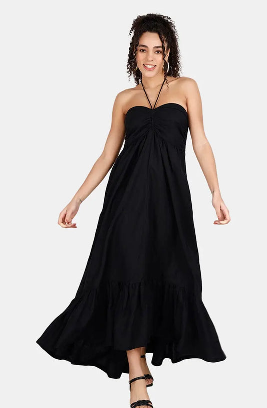 Verona Black Maxi Dress Mala Singh