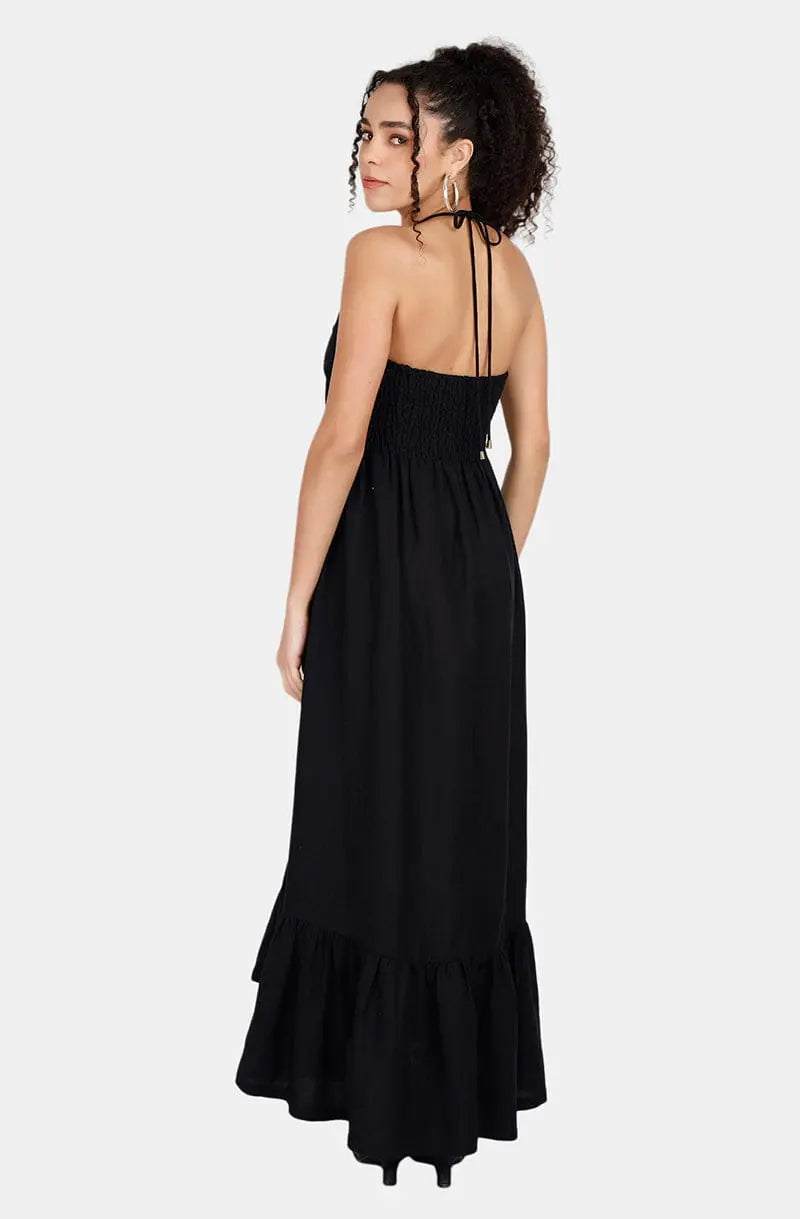 Verona Black Maxi Dress Mala Singh