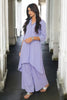 SANA Hi-Lo Hem Shirt Lavender Kurta Set Mala Singh