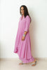 ADAARA Asymmetrical Hem Rose Kurta Set Mala Singh