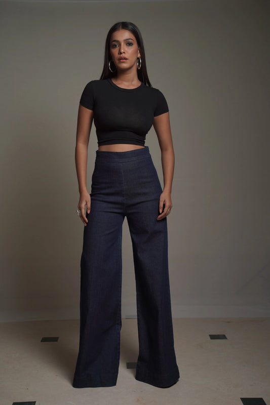 HELENA  Dark Denim Pant Mala Singh