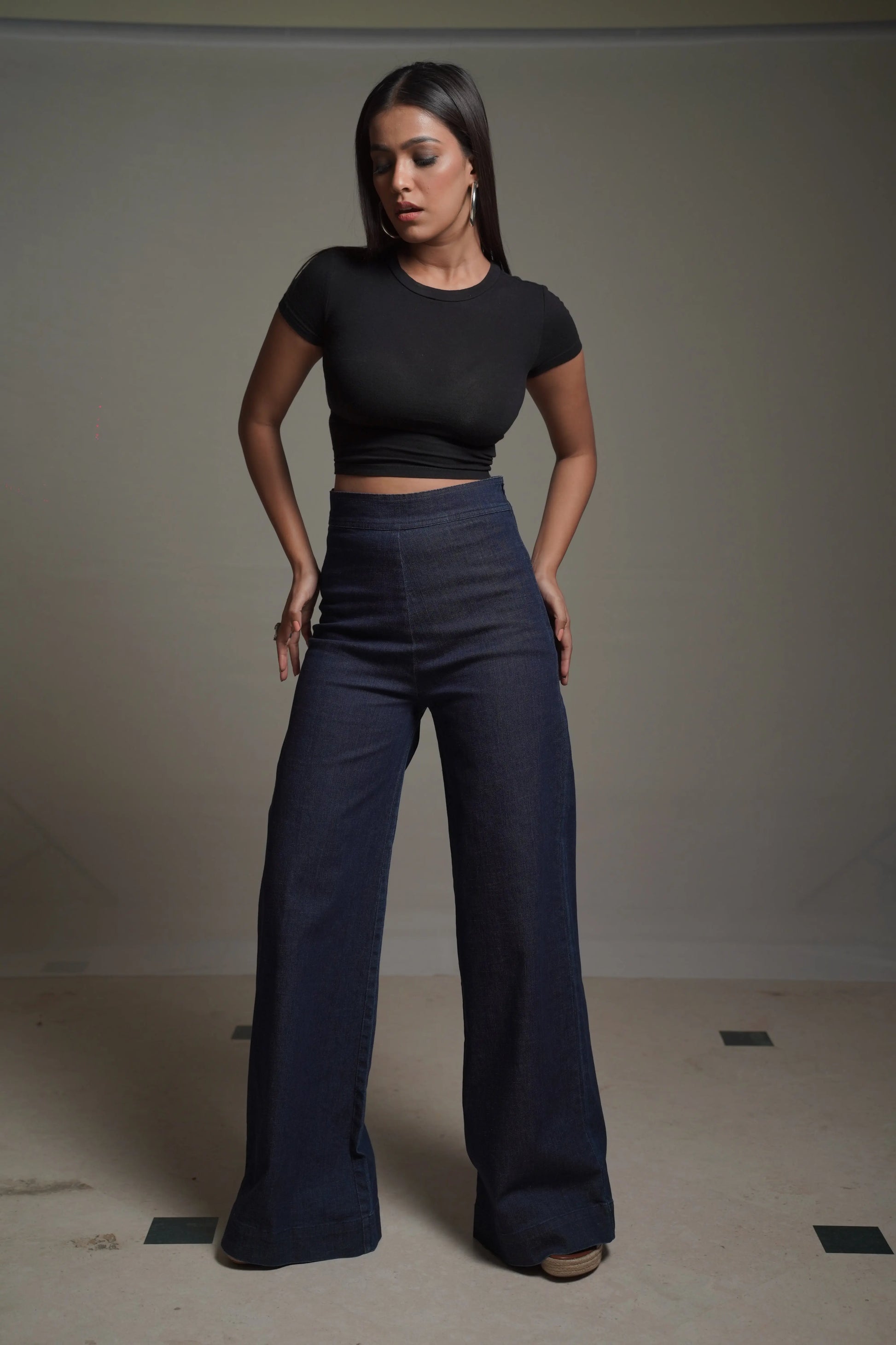 HELENA  Dark Denim Pant Mala Singh