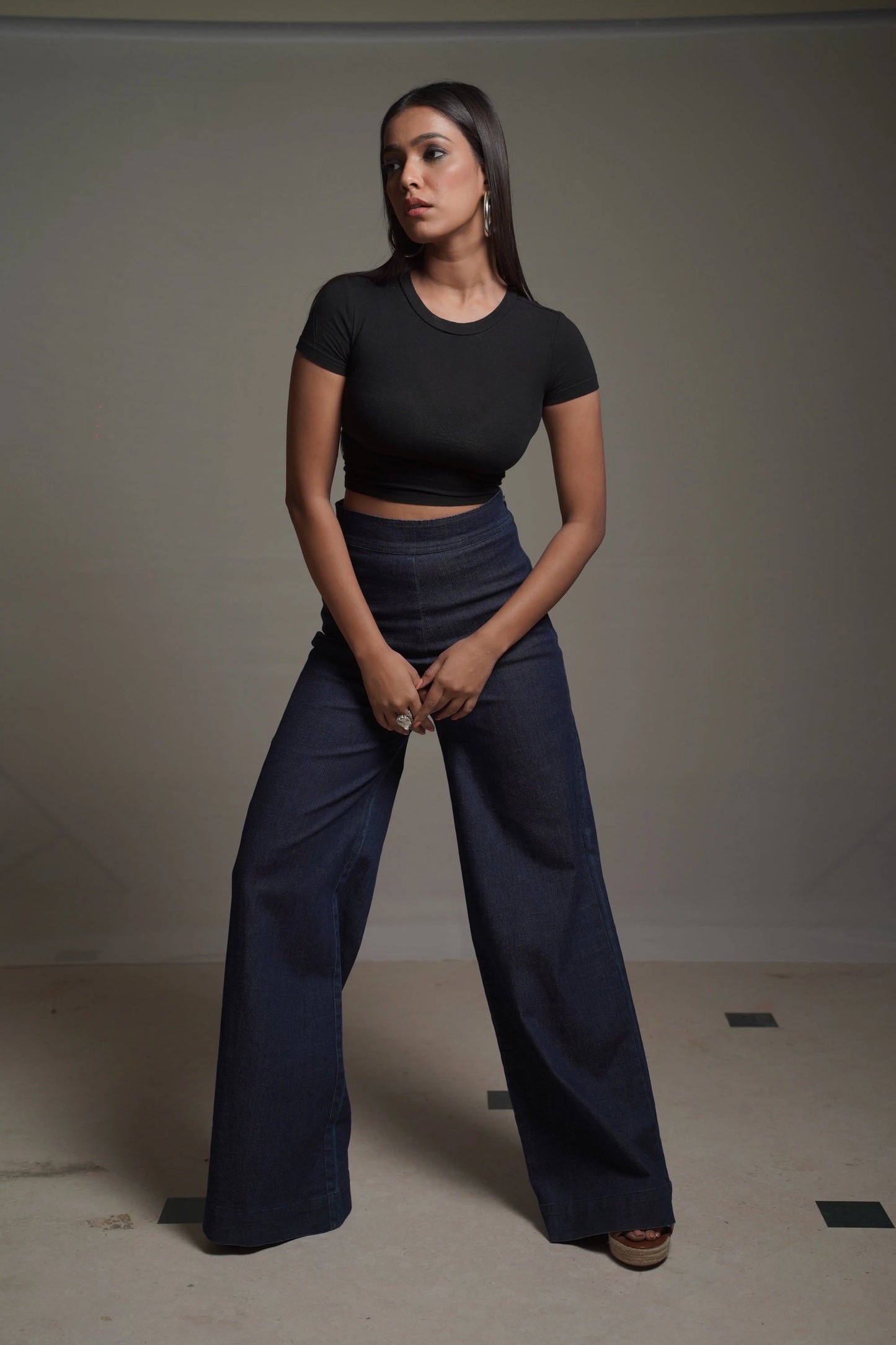 HELENA  Dark Denim Pant Mala Singh