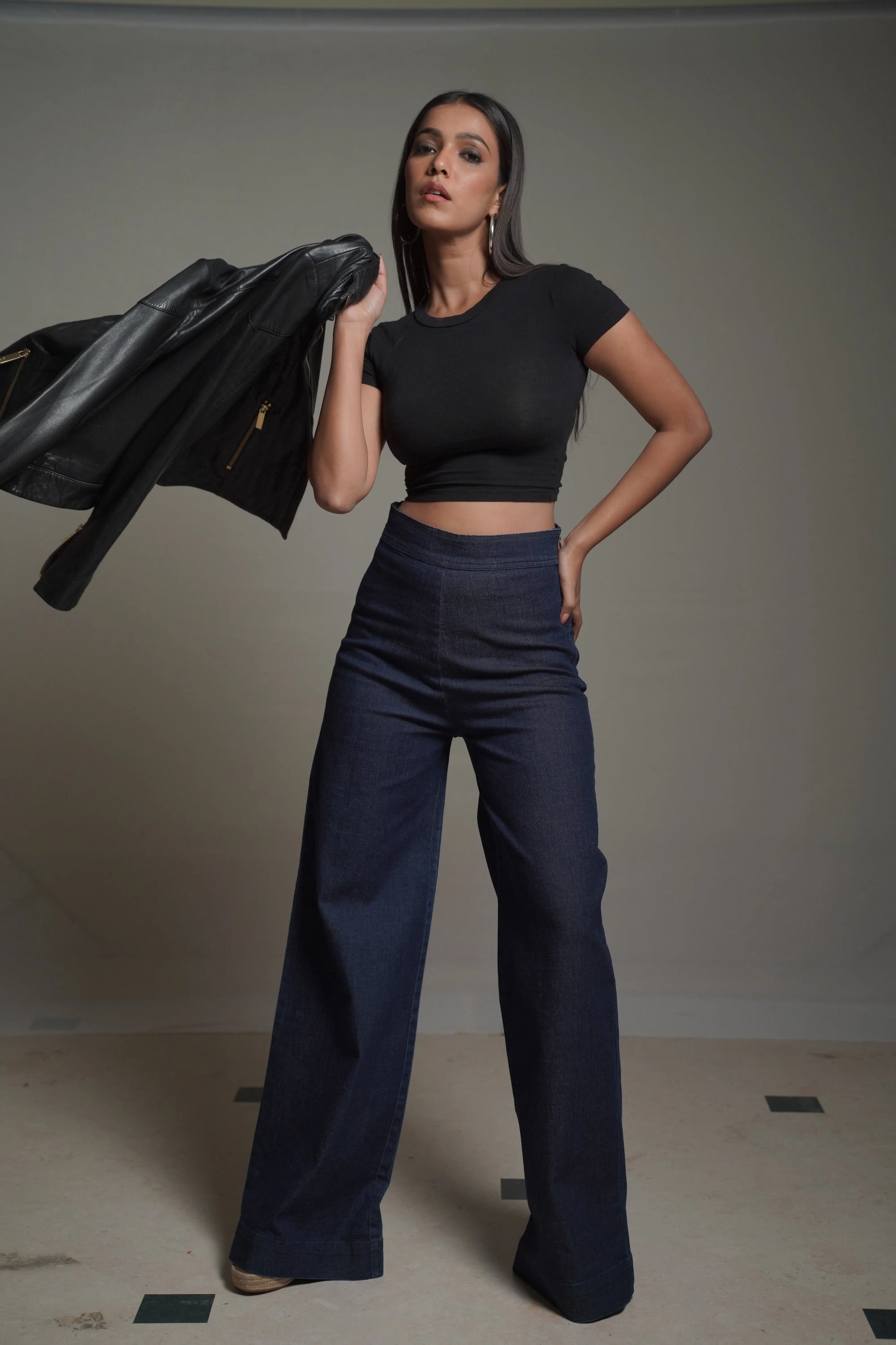 HELENA  Dark Denim Pant Mala Singh