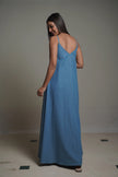 MAYA Medium Blue Denim Maxi Dress Mala Singh