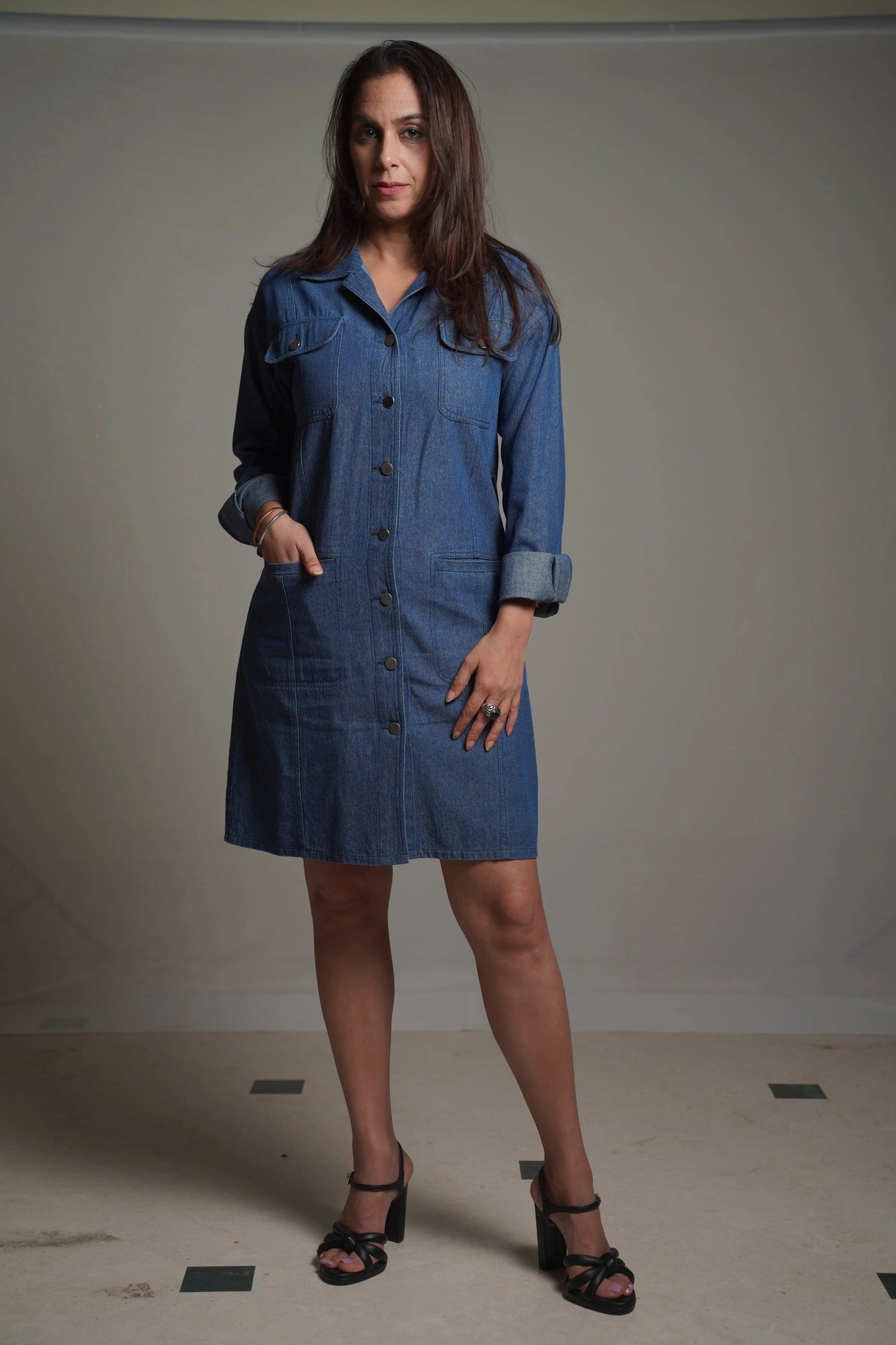 Jenny dark Denim Dress Mala Singh