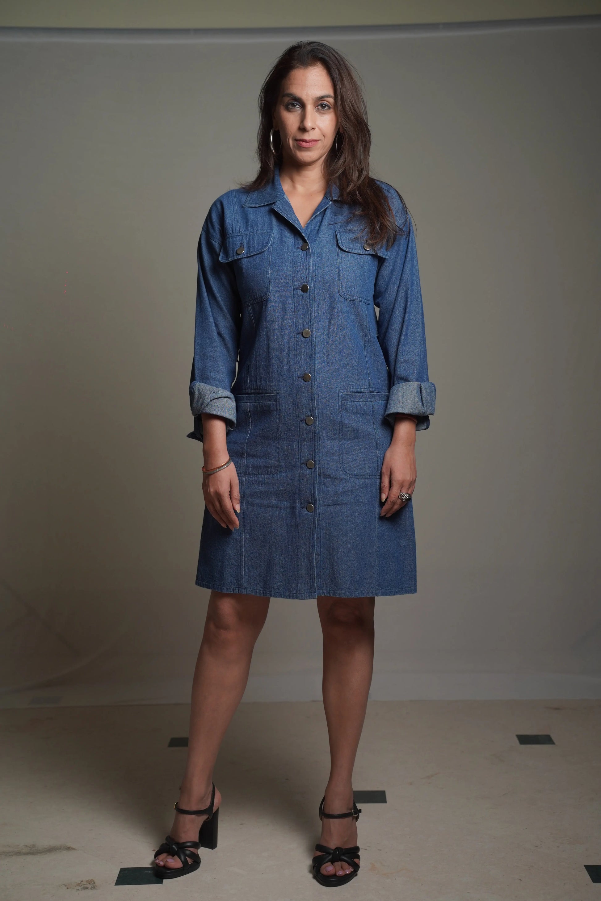 Jenny dark Denim Dress Mala Singh