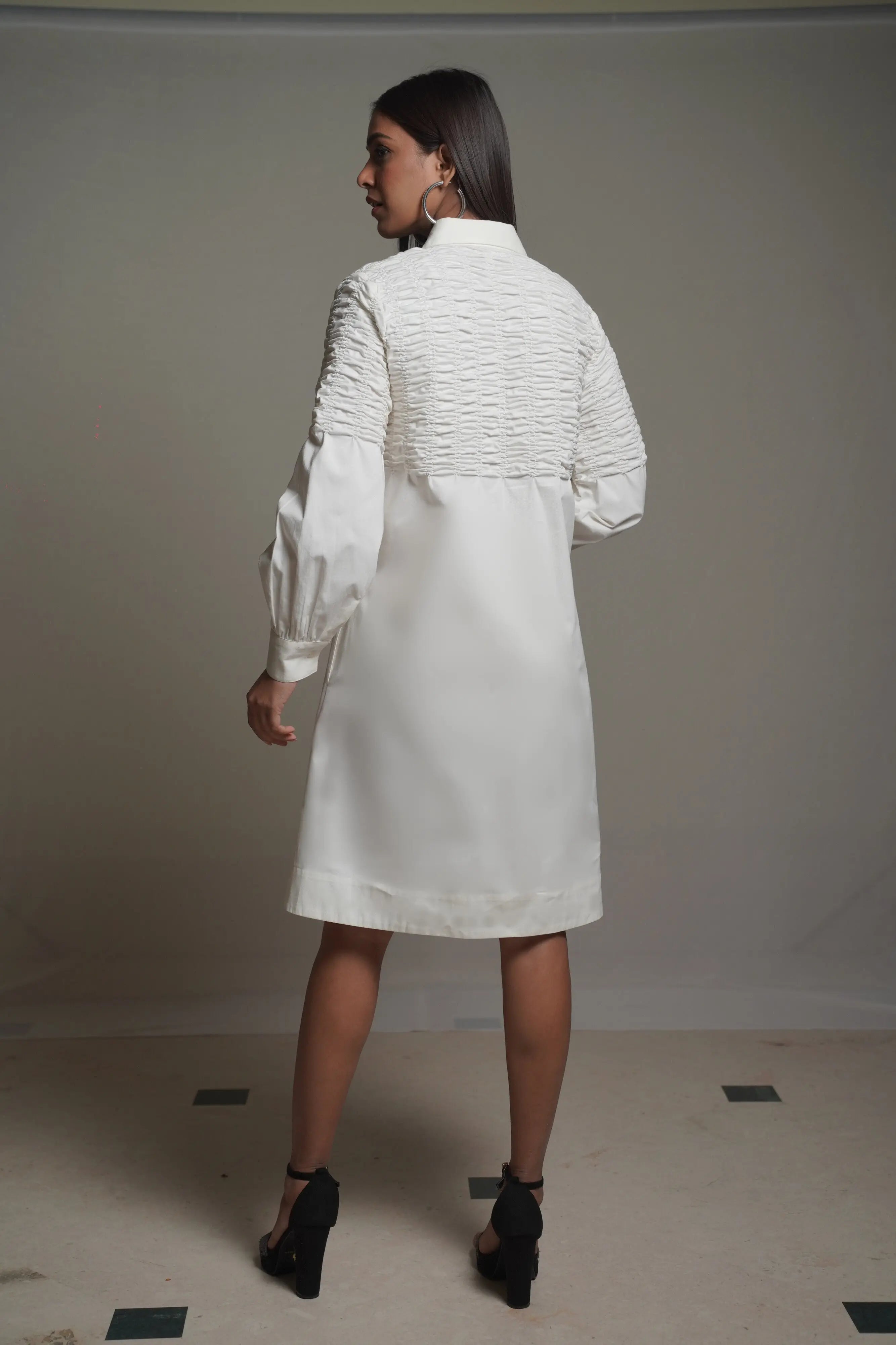 JOEY White Shirt Dress Mala Singh