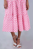 NYLA Boho Shirtdress Pink-White Moroccan Print Mala Singh