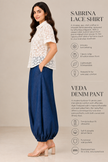 SABRINA LACE SHIRT & VEDA PANT Mala Singh