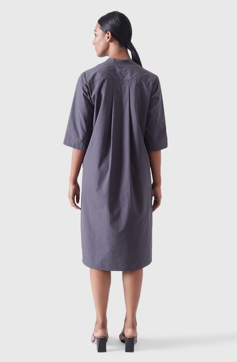 VALENCIA Grey Knee Length Dress