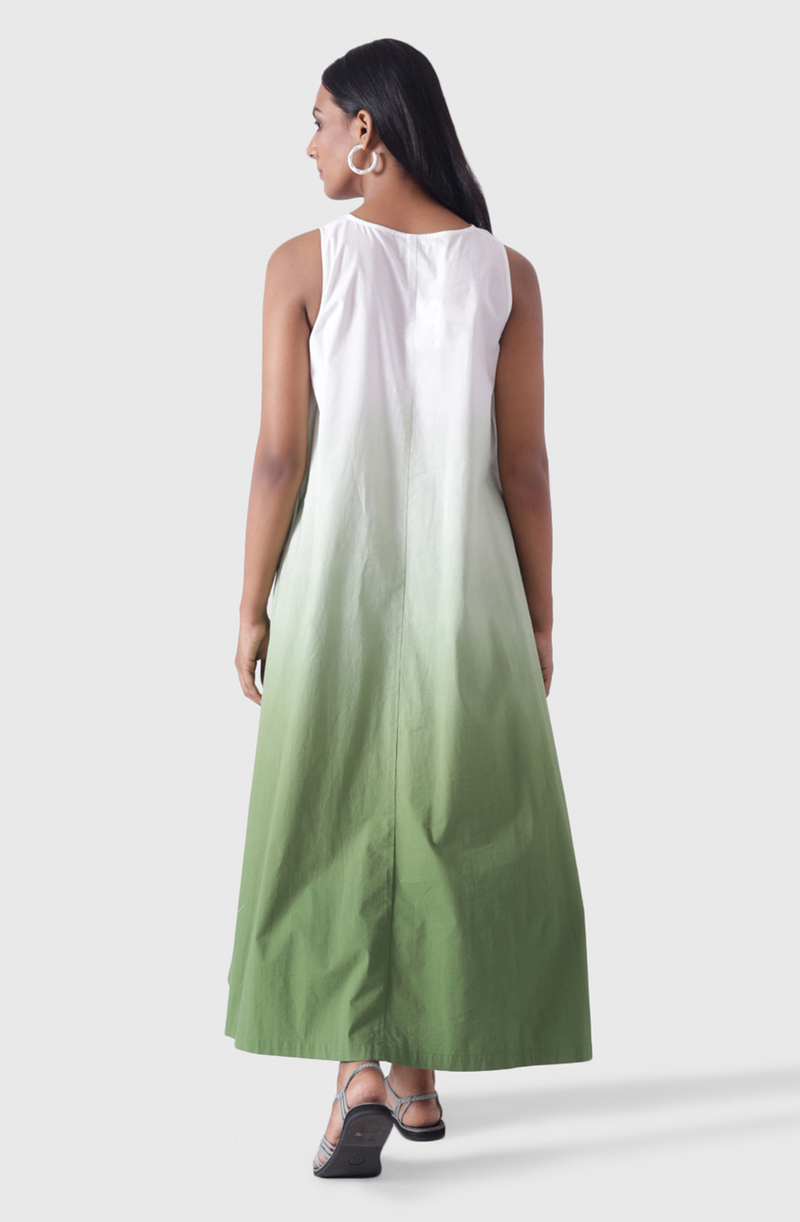 IRIS Olive Ombre Maxi Dress