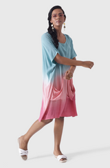 CAPRI Ombre Dyed Short Beach Dress