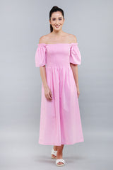 CELINE Pink Maxi Dress