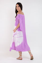 LOUNGE BARDOT Lavender Tie Dye Midi Dress