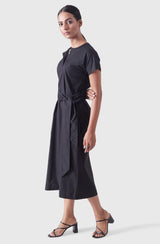 ADELE Black Midi Dress
