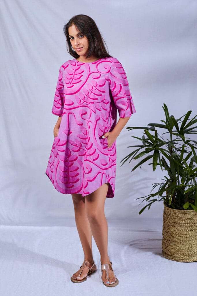 RIO Short Tapestry Print Dress