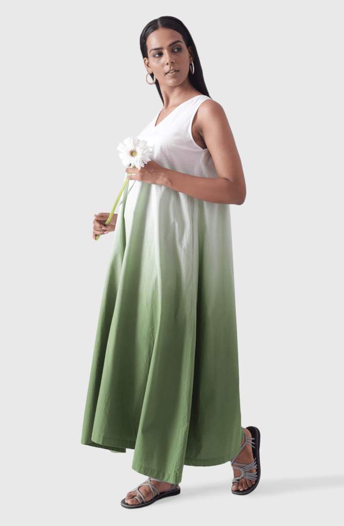 IRIS Olive Ombre Maxi Dress