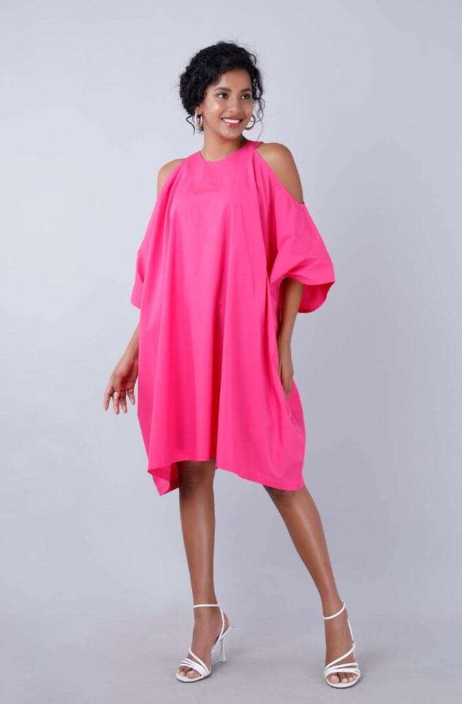 LOLA Fuchsia Shift Dress