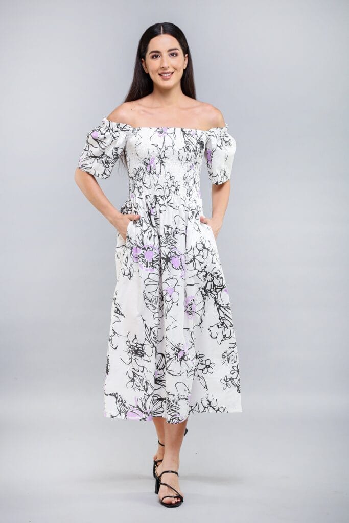 CELINE Print Maxi Dress