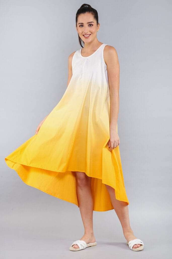 HI-LO Mango Sun Dress