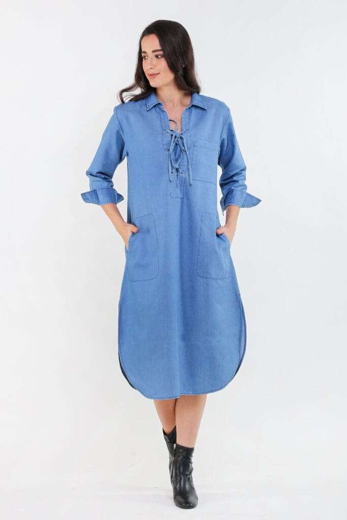 MIA Denim Shirt Dress