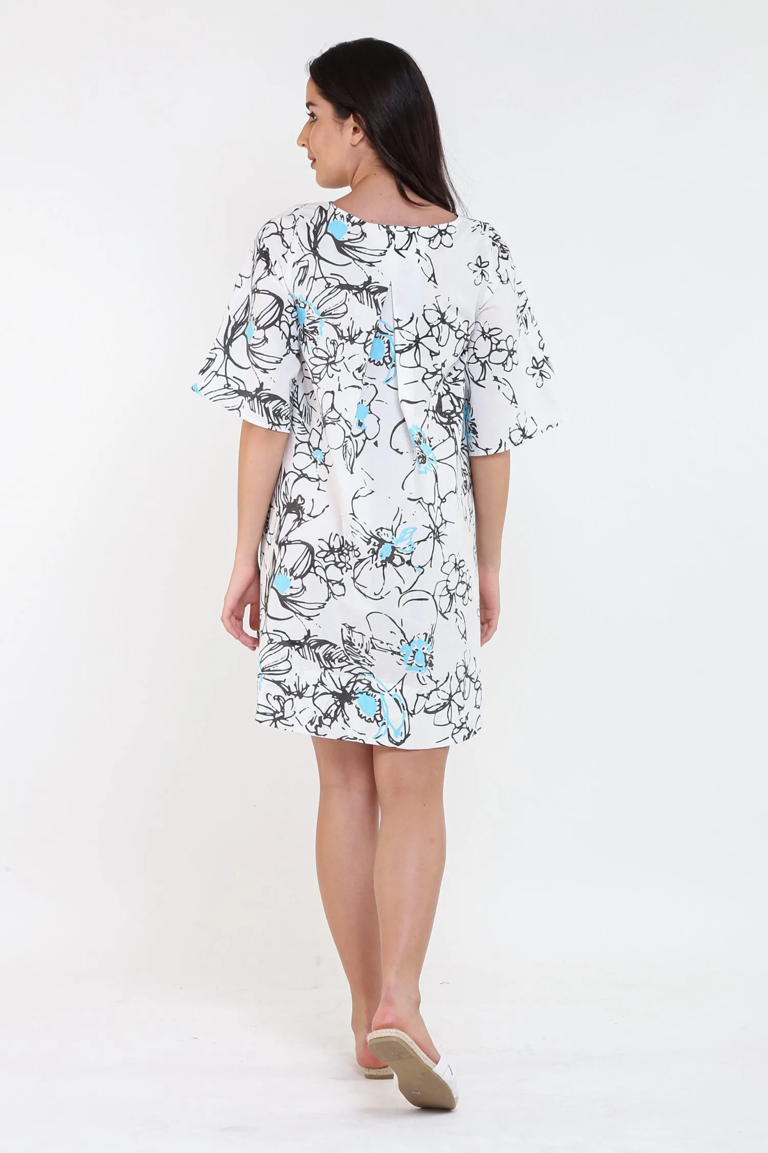 RIO Print Boat Neck Short Dress - Image 2