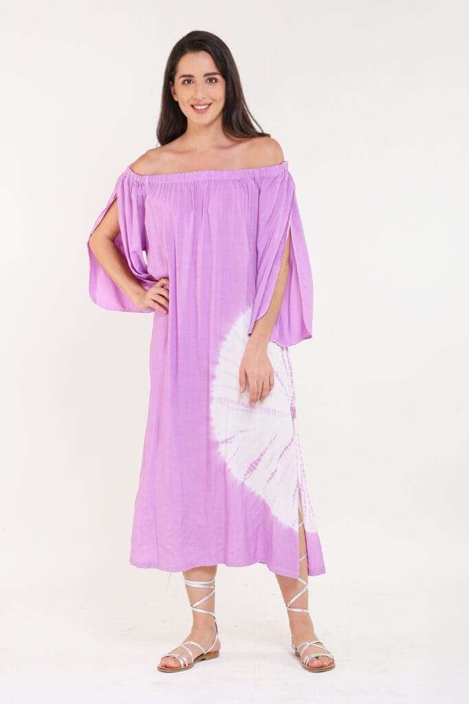 LOUNGE BARDOT Lavender Tie Dye Midi Dress