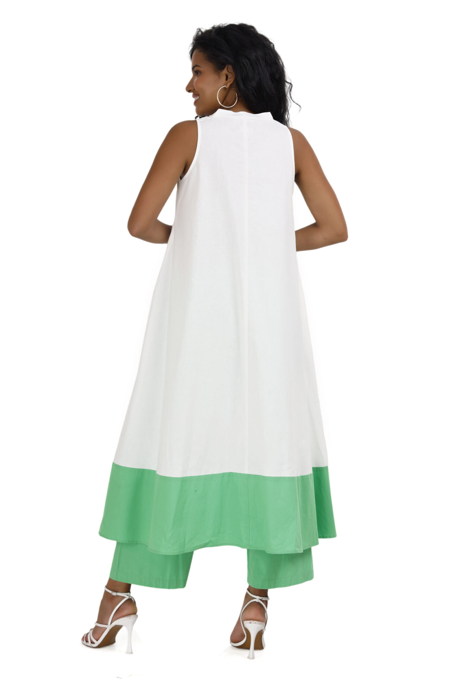 KOCHI white & green co-ord set - Image 3